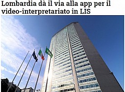 Lombardia dà il via alla app per il video-interpretariato in LIS